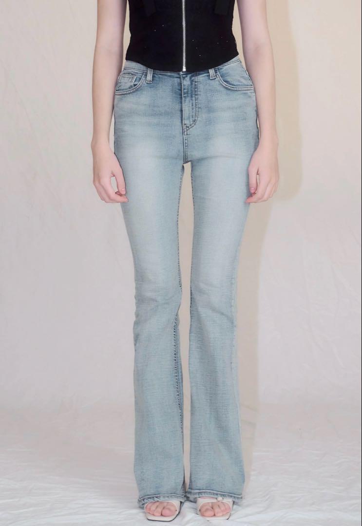 パンツ YILON / SEMI FLARE DENIM Yilon SEMI FLARE DENIM ライトブルー