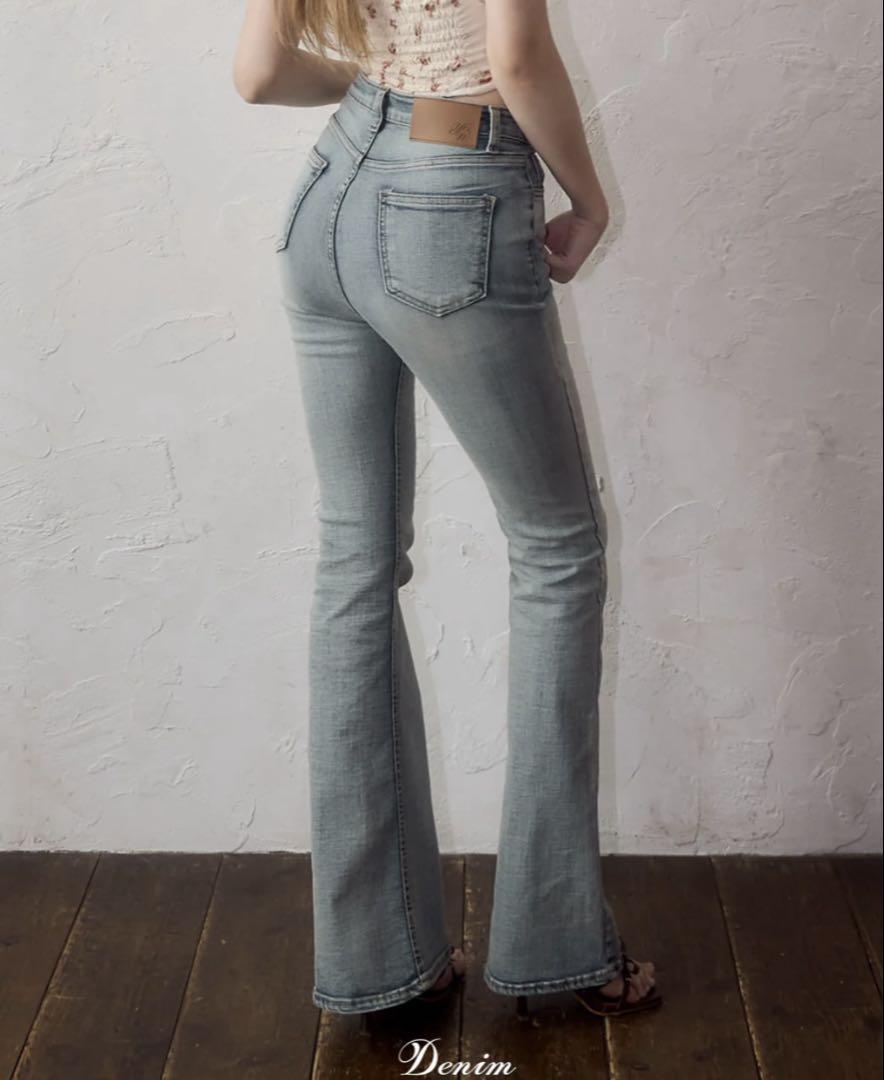 パンツ YILON / SEMI FLARE DENIM Yilon SEMI FLARE DENIM ライトブルー