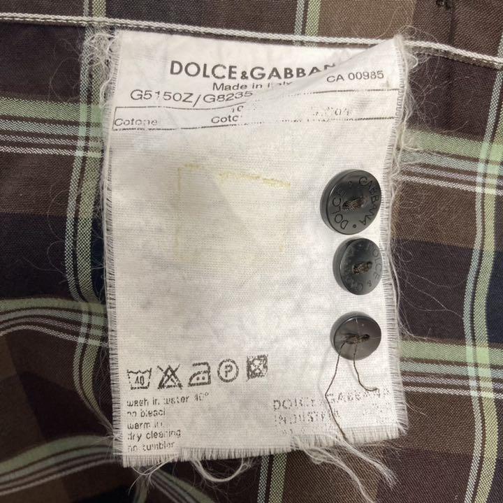 ドルガバの─ ランウェイ登場 ドルガバ 美品 D&G Qvt76-m32186127859 Dolce&Gabbana 長袖シャツ ドルチェ