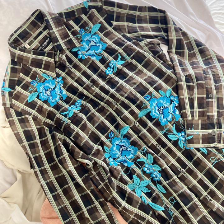 ドルガバの─ ランウェイ登場 ドルガバ 美品 D&G Qvt76-m32186127859 Dolce&Gabbana 長袖シャツ ドルチェ