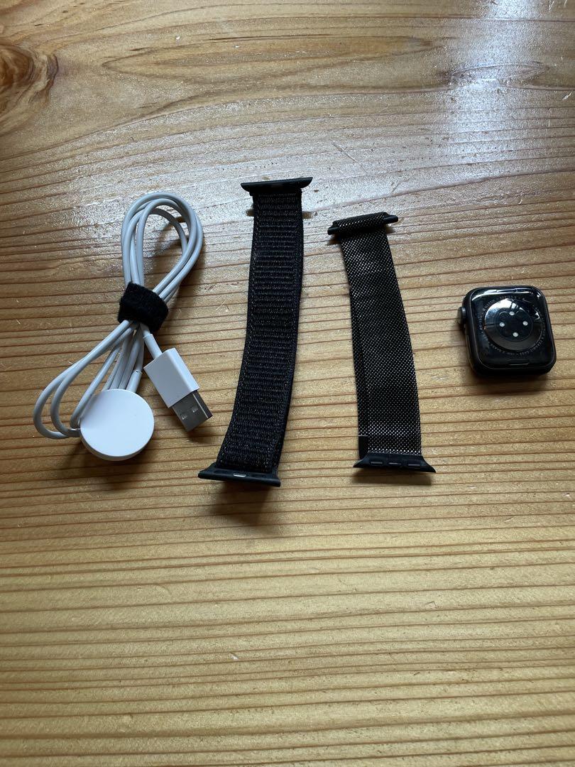 Apple Watch Series6 40mm ブラック 充電ケーブル・バンド