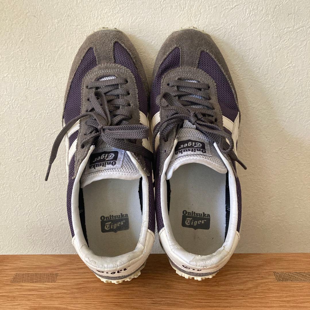 衝撃プライス！大人気即完売！Onitsuka Tiger/オニツカタイガーOriginals【TIGER ALLIANCE】高級上質レザースニーカー グレー灰 27.5cm表記 Onitsuka Tiger スニーカー グレー⁄ネイビー 衝撃プライス！大人気即