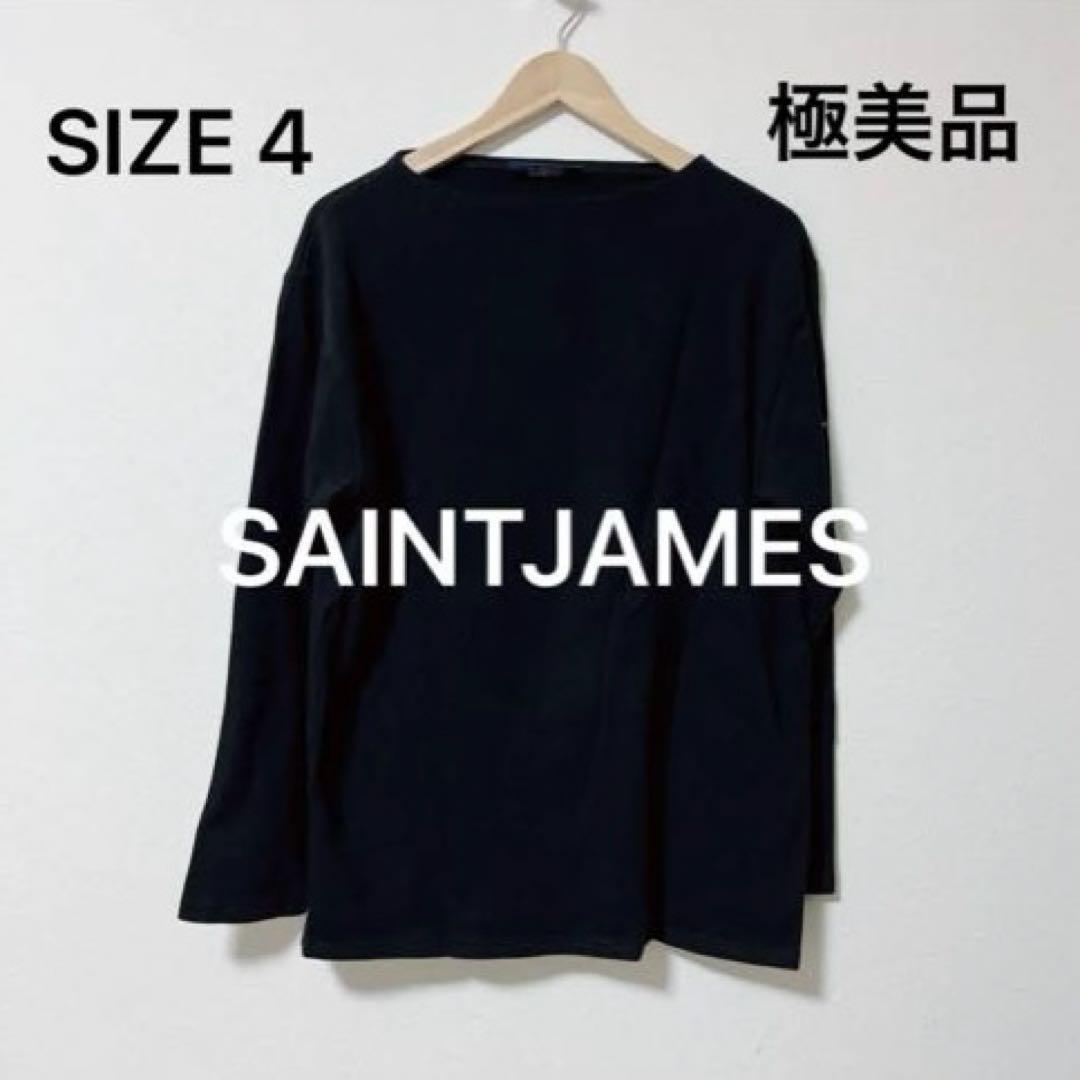 SAINT JAMES フランス製 ブラック カットソー 黒L SAINT JAMES
