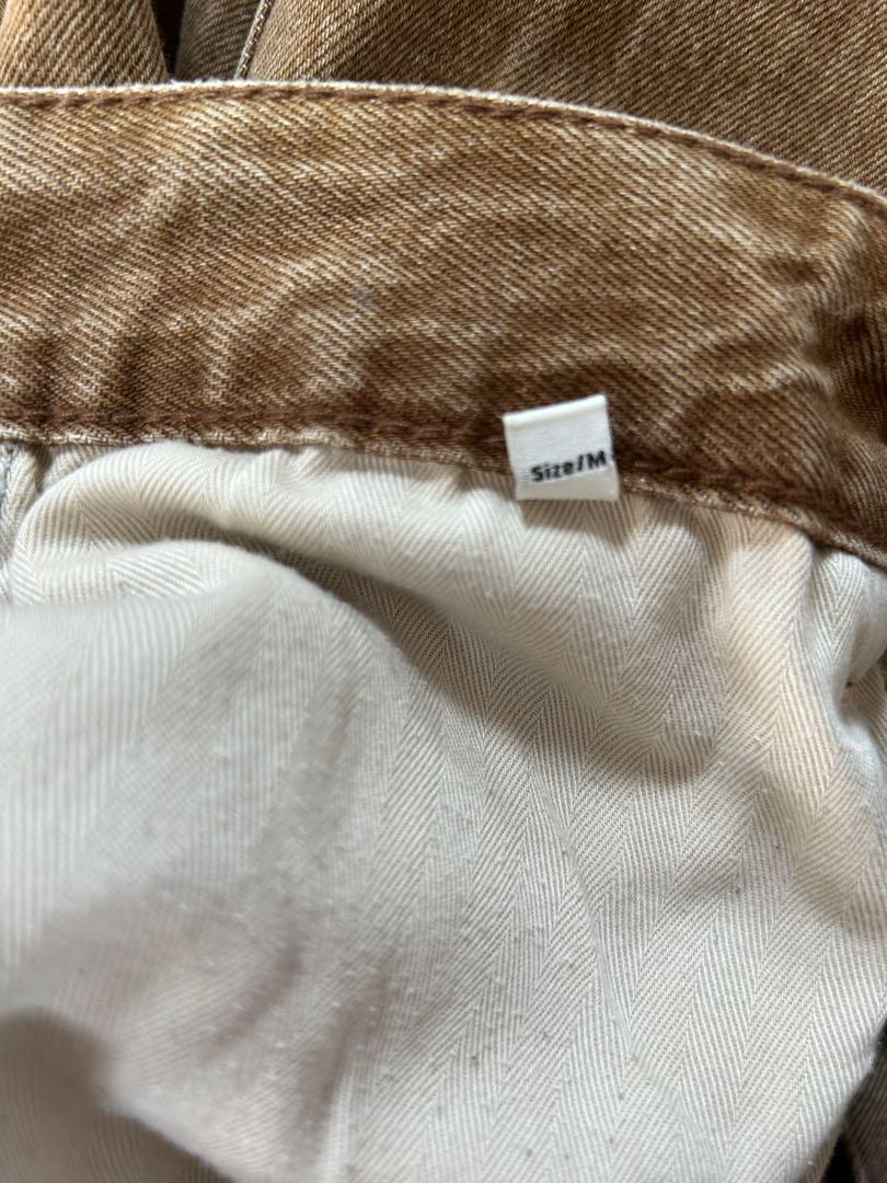 MASONPRINCE 裾ダメージワイドシルエットデニムパンツ　M メンズ