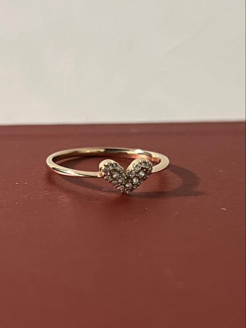 K18 ダイヤ　リング　0.1ct