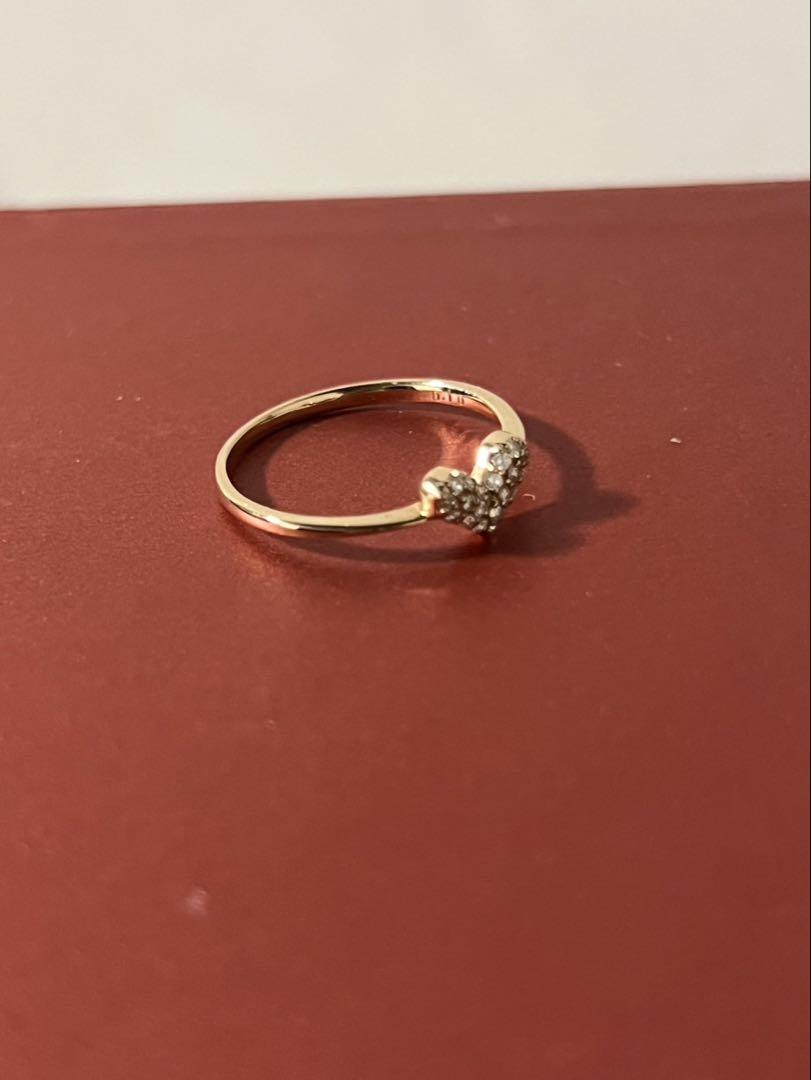 K18 ダイヤ　リング　0.1ct