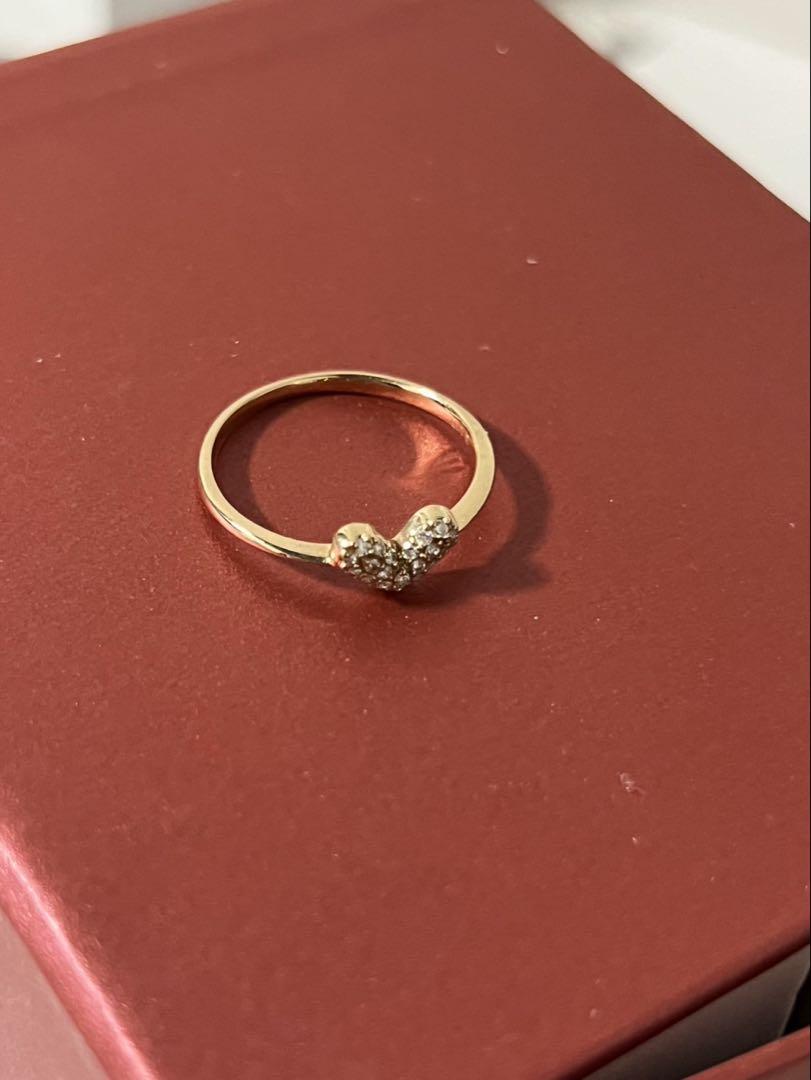 K18 ダイヤ　リング　0.1ct
