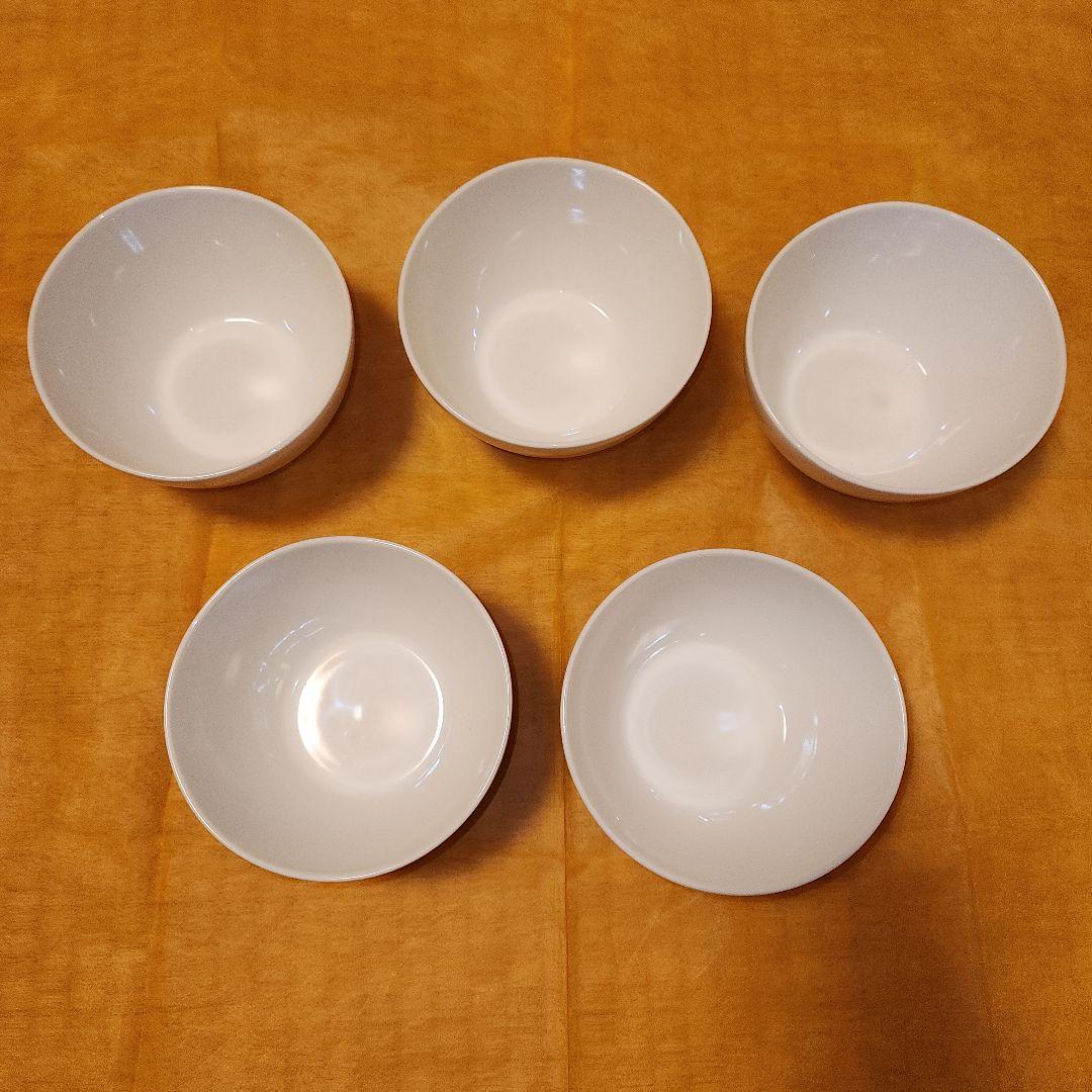 【新品未使用】カフェ丼セット5つ白どんぶり外箱あり