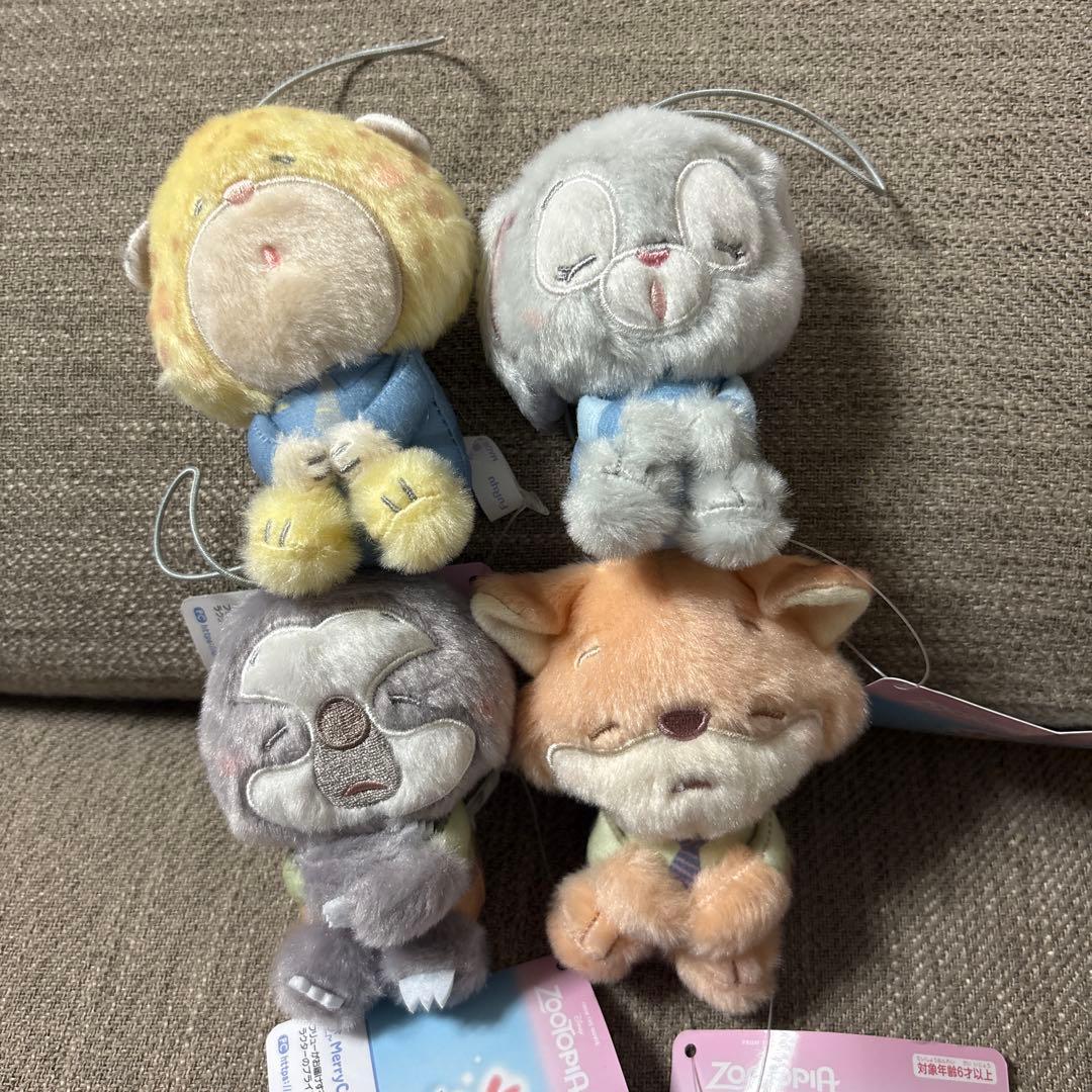 新品未使用タグ付】ズートピア ねむぐるみマスコット コンプリート