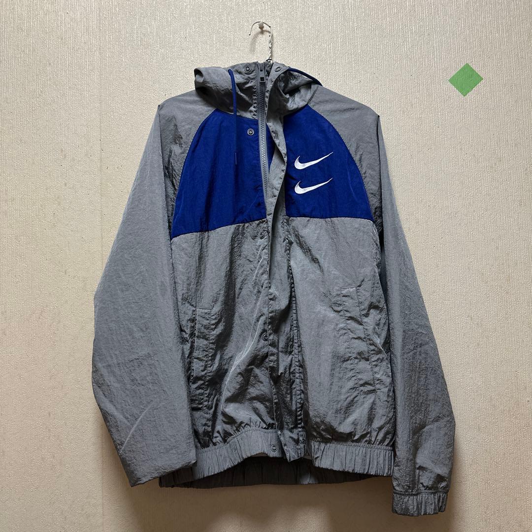 希少 NIKE ナイキ ウーブン NSW ナイロンジャケット 刺繍 ブルゾン L