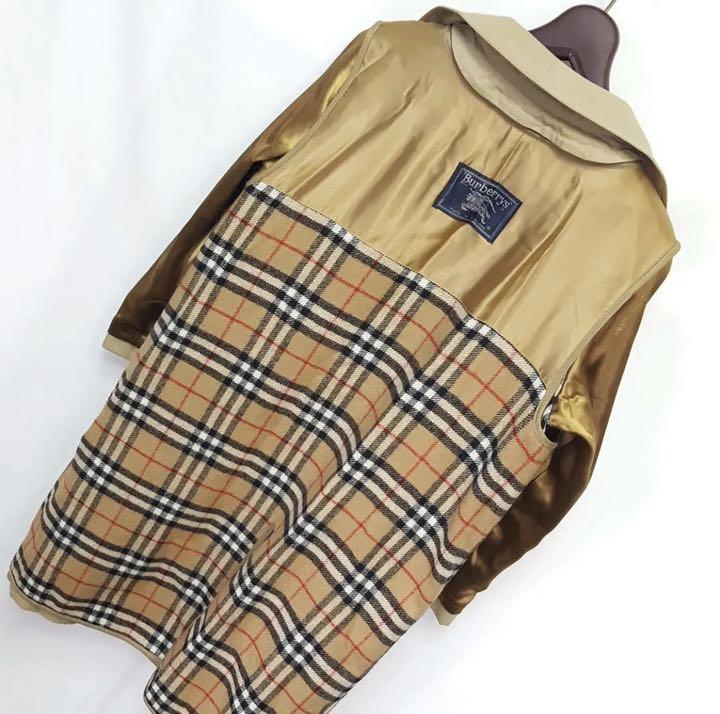 イギリス製 old BURBERRY 裏地ノバチェック ステンカラーコート