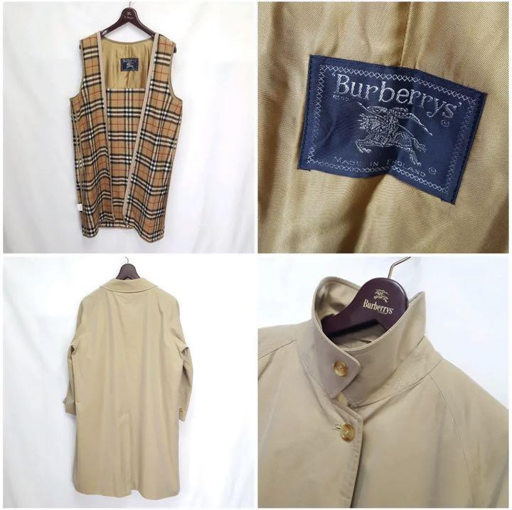 イギリス製 old BURBERRY 裏地ノバチェック ステンカラーコート