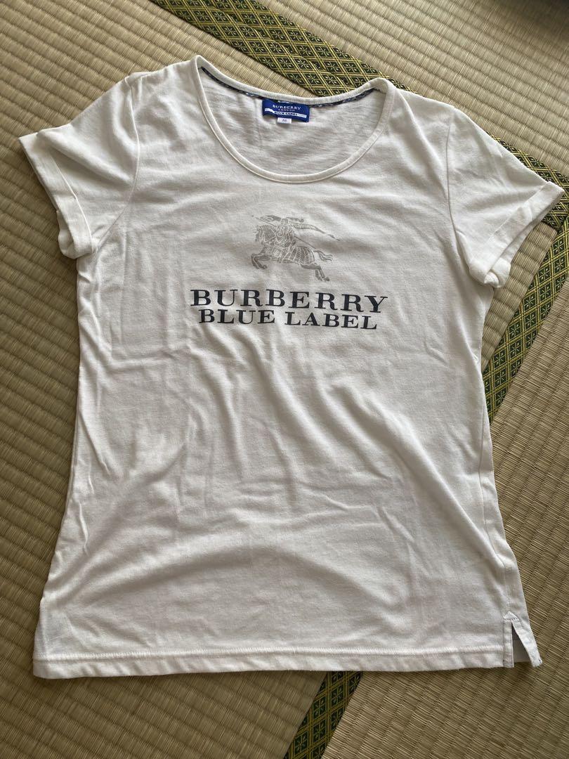 BURBERRY BLUE LABEL 半袖Tシャツ ホワイト - メルカリ