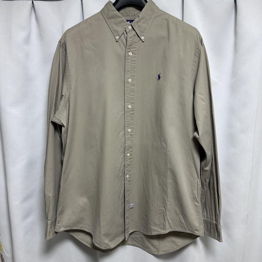 90年代　ラルフローレン Ralph Lauren 長袖 BDシャツ メンズXL