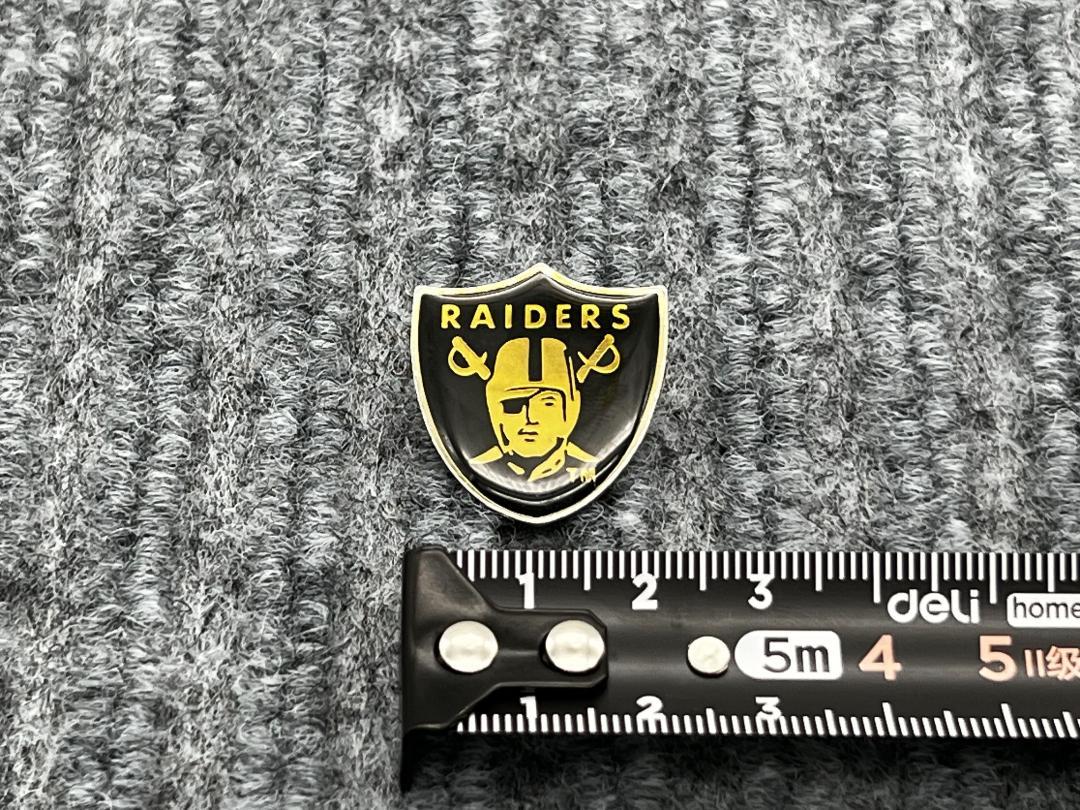 RAIDERS シールド型メタルバッジ 1987年製