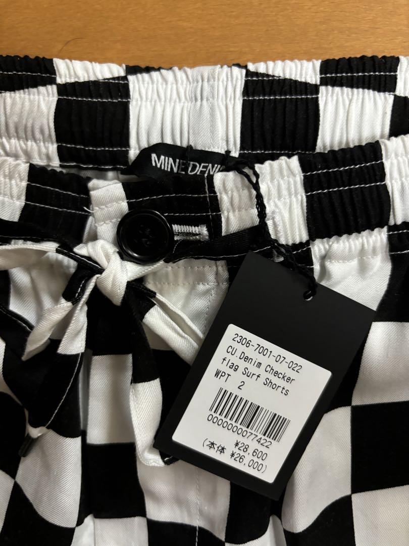 MINEDENIM Surf Shorts マインデニム チェッカー ショーツ
