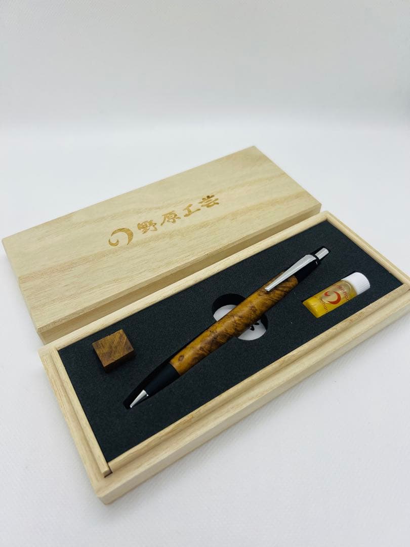 野原工芸 特上チーク瘤 ボールペン新品、♥