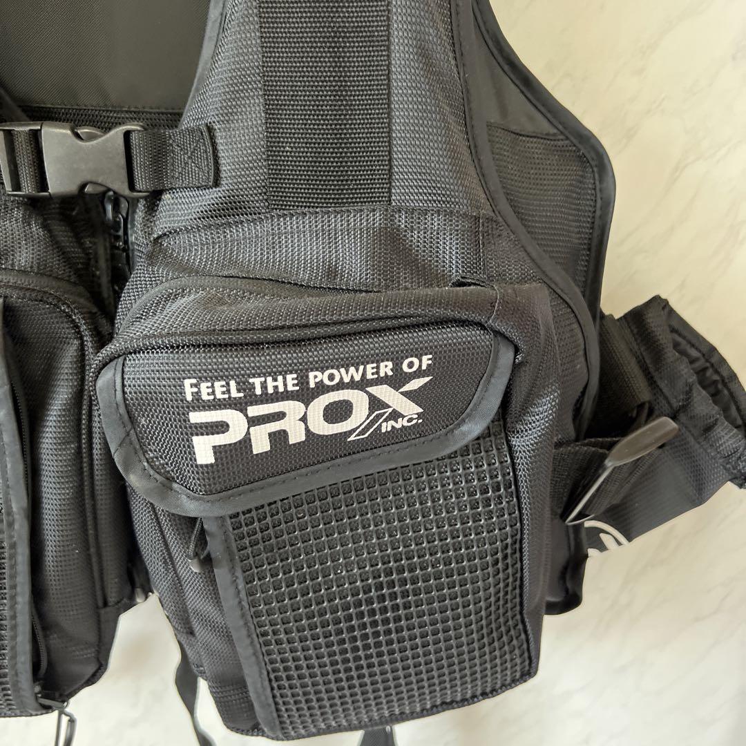 PROX フィッシング用ライフジャケット ブラック　オマケ付き^_^