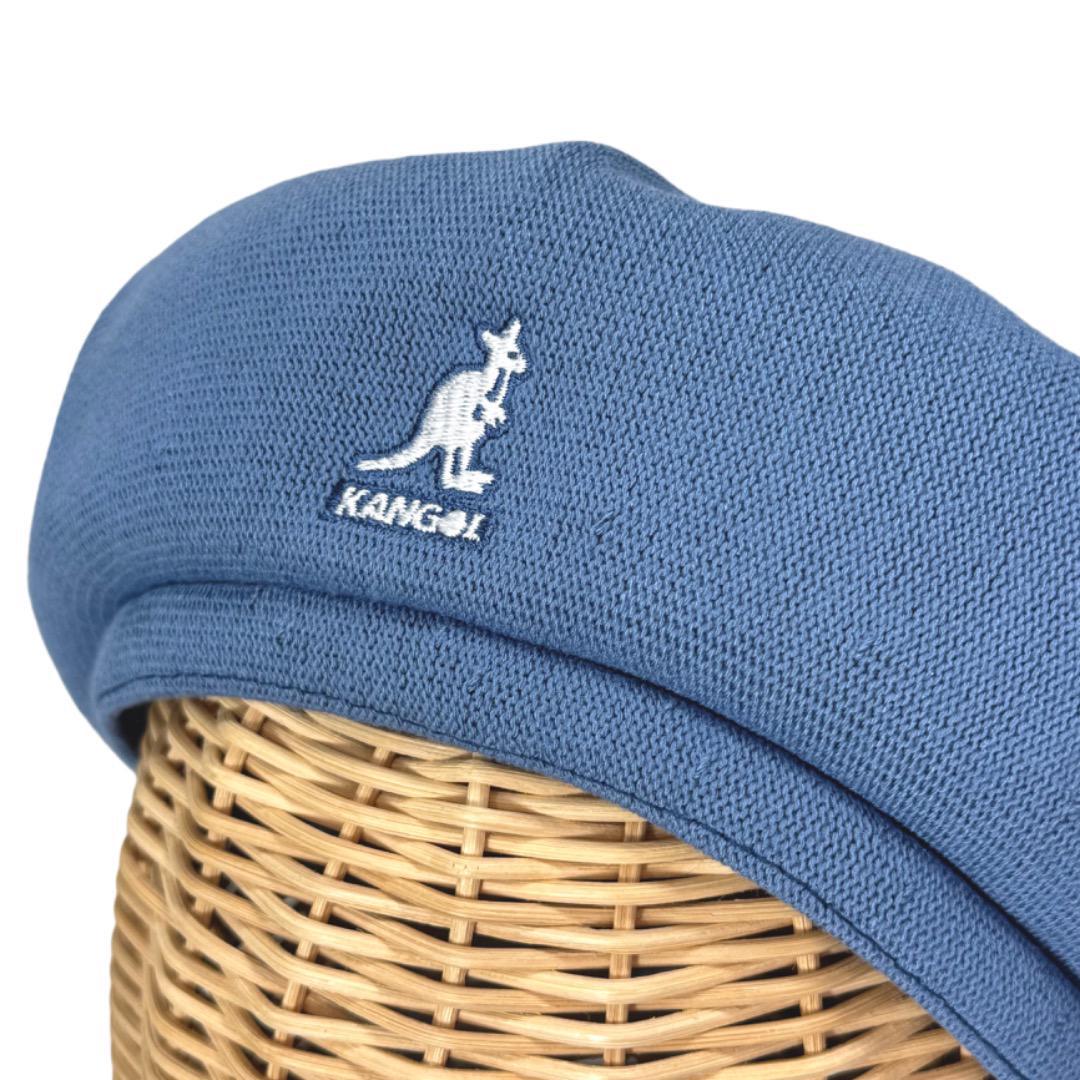 BIGサイズ　KANGOL　メッシュ素材　竹繊維　ベレー帽　XLサイズ　ブルー