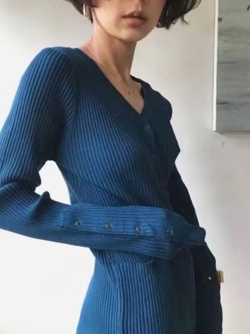 アメリヴィンテージ スナップボタンニットセットアップ 2点セットFREE SIZE