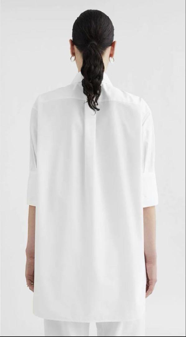 JIL SANDER ジルサンダー 23SS コットンポプリンブラウス 40 白