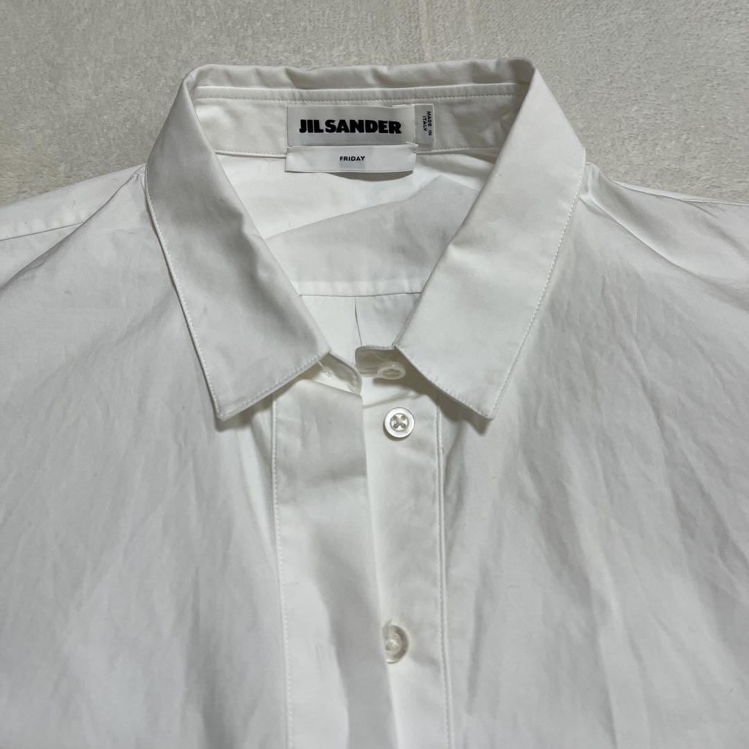 JIL SANDER ジルサンダー 23SS コットンポプリンブラウス 40 白
