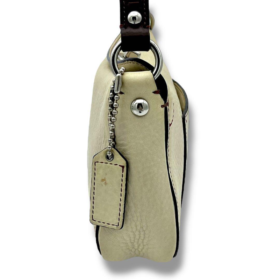 ◎y2k◎ COACH Python ワンショルダーバッグ オフホワイト系 希少デザイン】コーチ COACH 8A37 ワンショルダーバッグ y2k