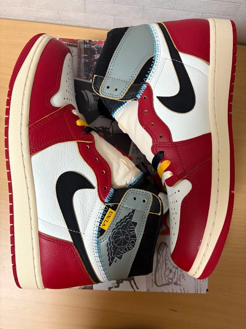UNION ナイキ エアジョーダン1ユニオン HV8563 600 28cm Air Jordan 1 High OG SP x Union 'Varsity Red' HV8563-600