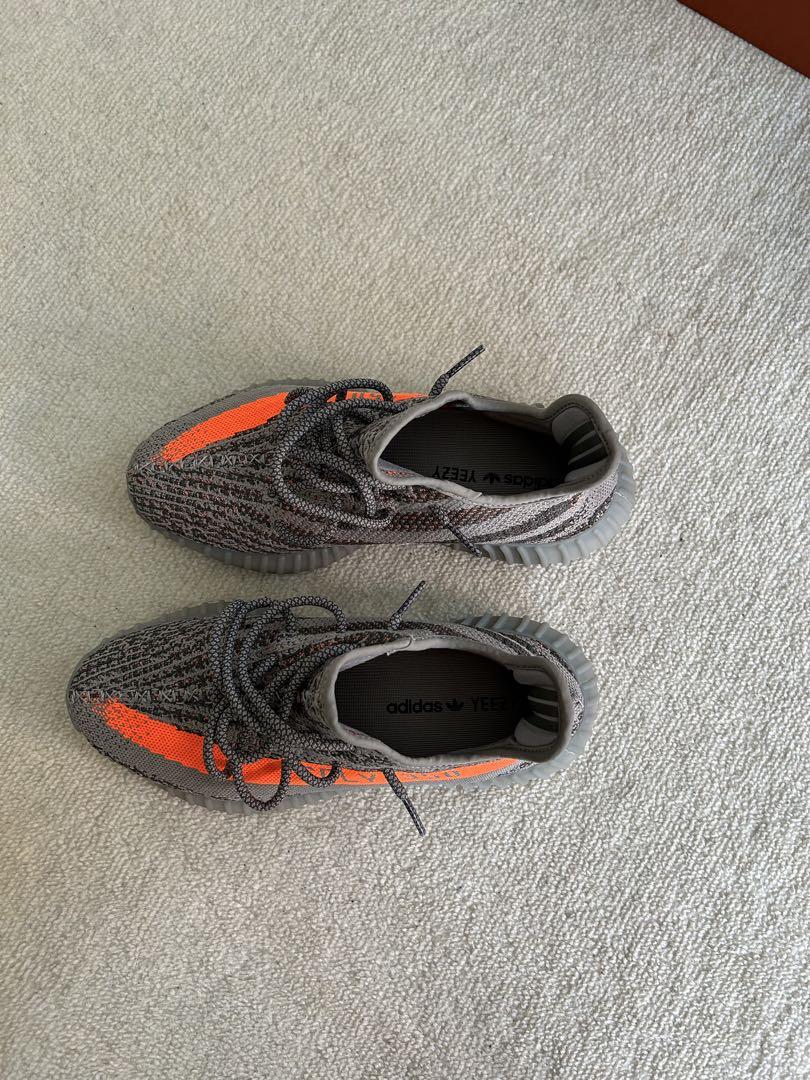 adidas Yeezy Boost 350 V2 US 7 グレー/オレンジ