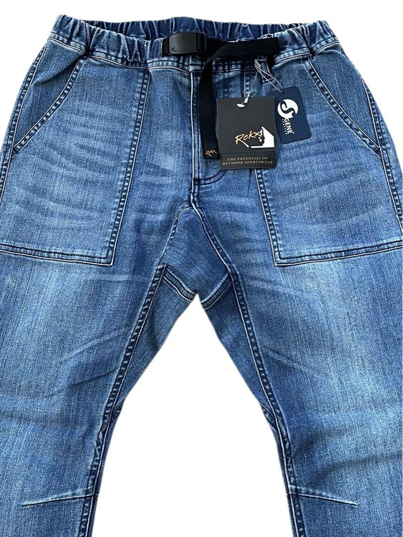 新品ROKXロックスDENIM FATIGUE PANTデニムファティーグM