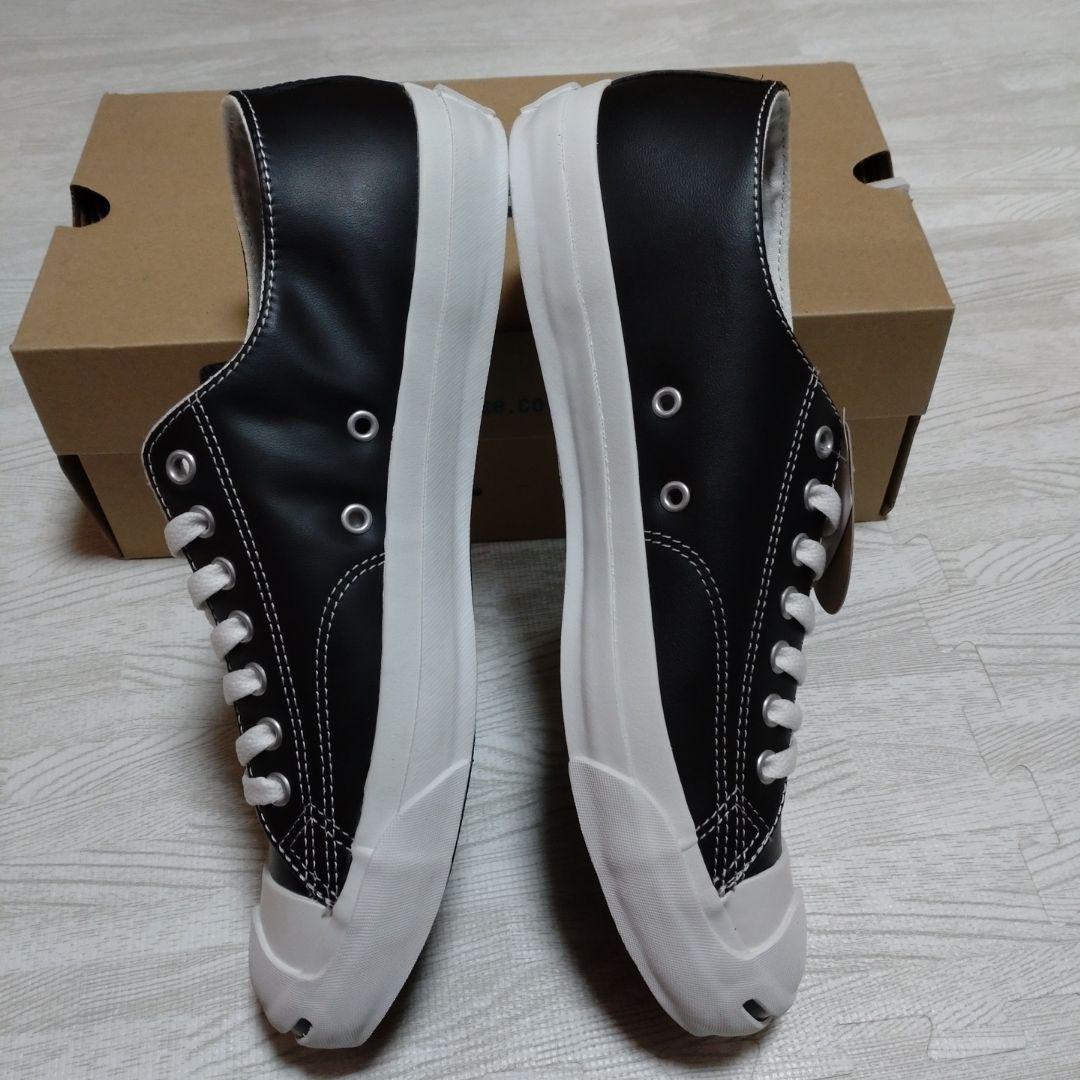 ジャックパーセル　1B985 ブラック　未使用　23センチ CONVERSE コンバース スニーカー メンズ レディース レザー