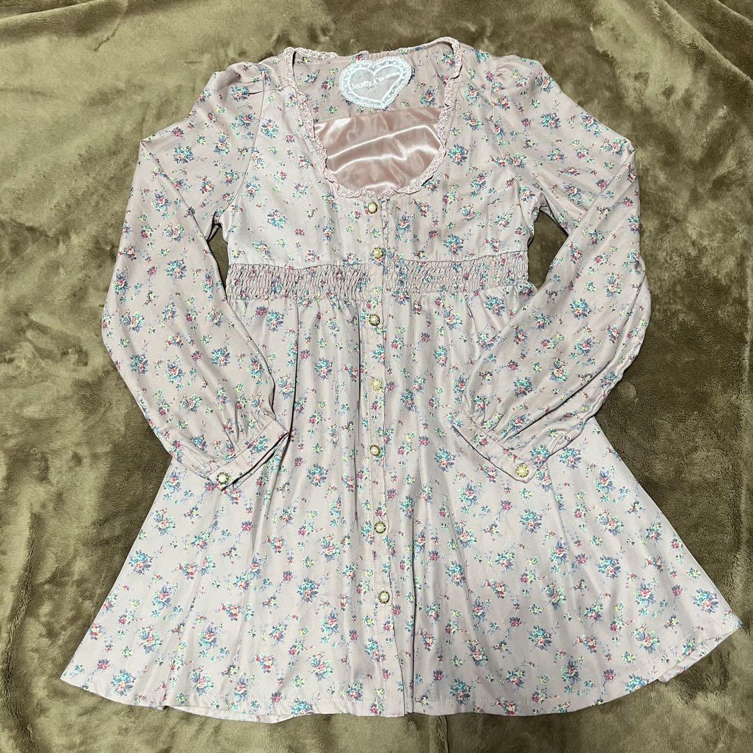 激レア　美品　LIZ LISA　ワンピース　花柄　姫ギャル　姫系　y2k LIZ LISA - ♥LIZLISA♥ リズリサ ワンピース Y2K 花柄 姫ギャル