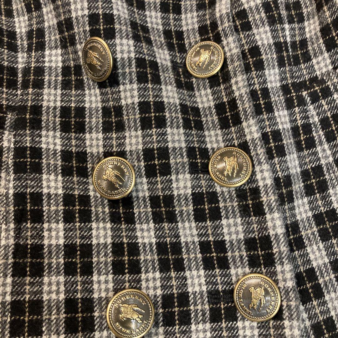 【美品】Burberry バーバリー ブルーレーベル ミドルジャケット 金ボタン