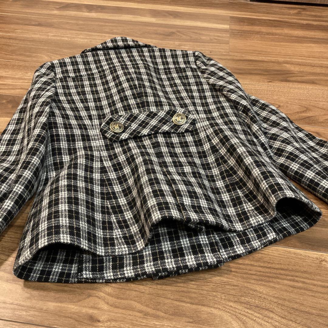 【美品】Burberry バーバリー ブルーレーベル ミドルジャケット 金ボタン