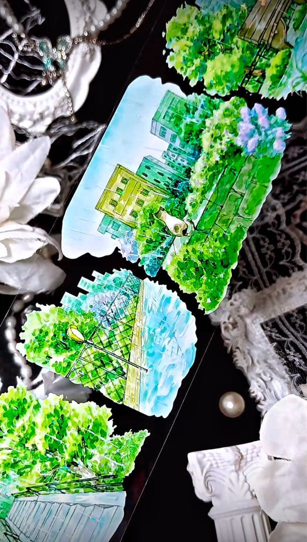 巻 貝殻光マスキングテープ