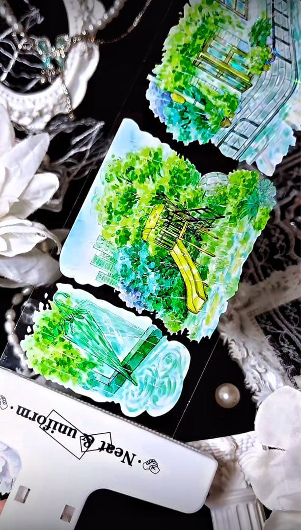 巻 貝殻光マスキングテープ