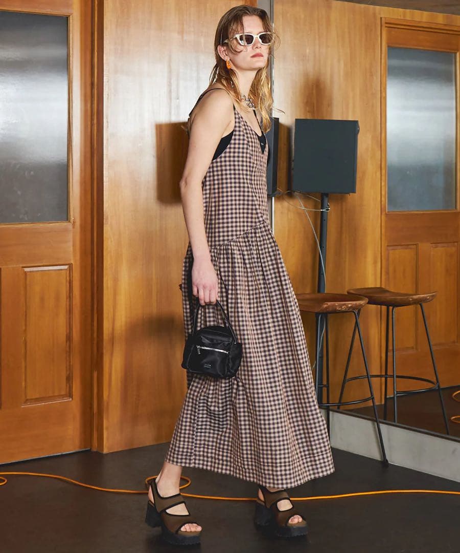 メゾンスペシャル Tiered Volume Camisole Dress