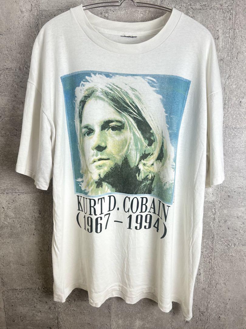 NIRVANA Kurt Cobain 追悼Tシャツ シングルステッチ Nirvana ニルヴァーナ カートコバーン 追悼Tシャツ シングル