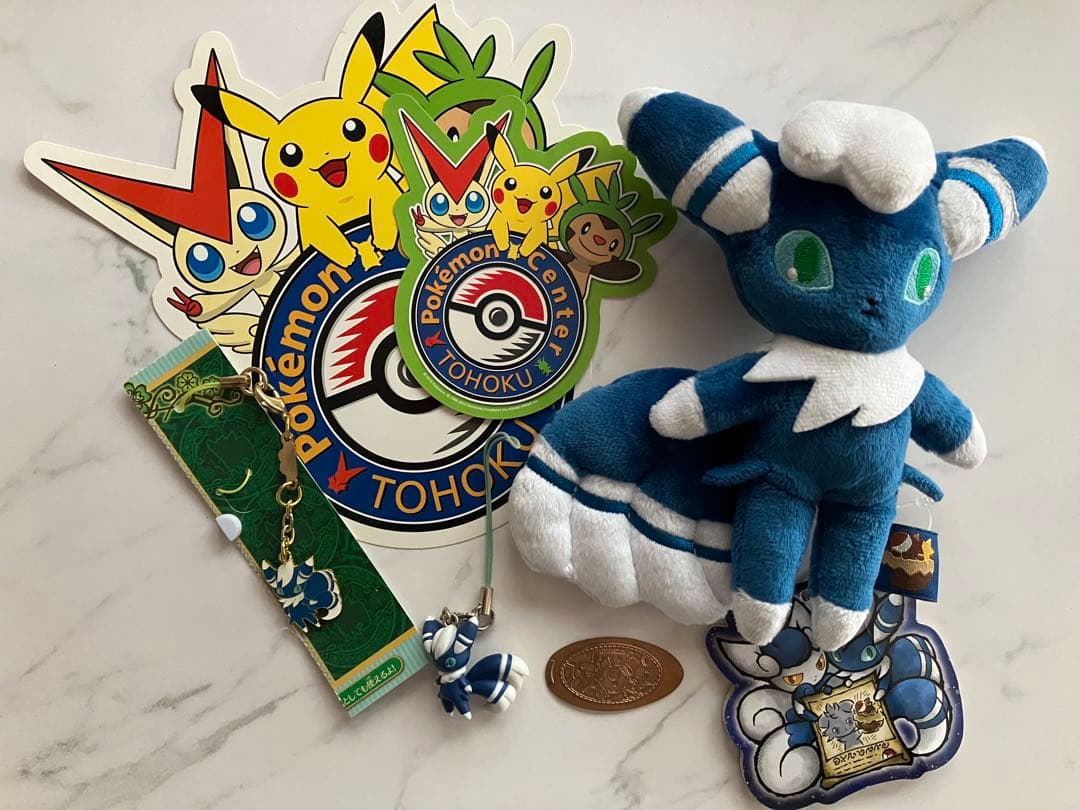 ポケモン 4点まとめ売り　ニャオニクス　マスコット　ストラップ　メダル