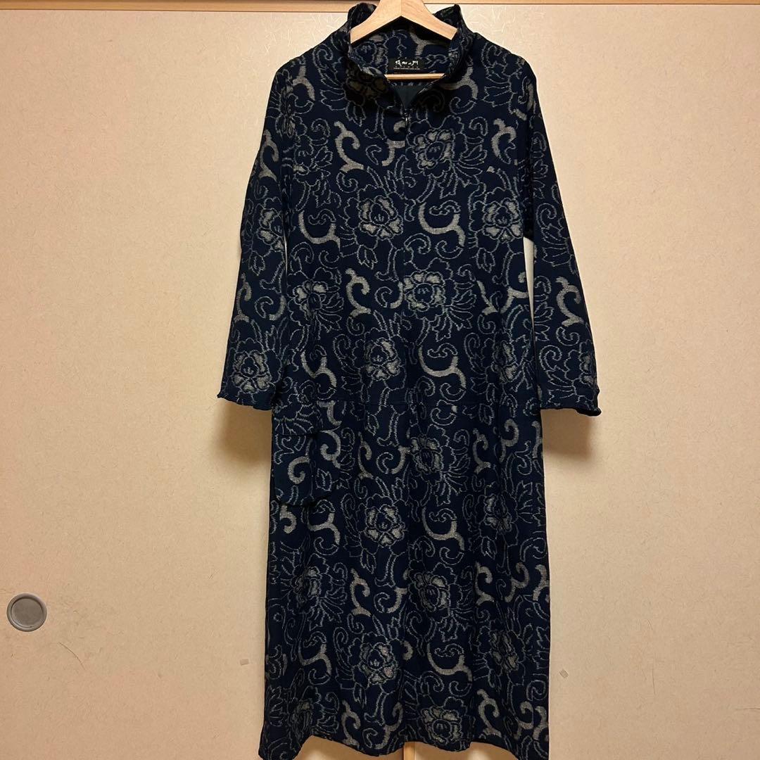 儀右ヱ門　儀右衛門　ギエモン　久留米　絣　かすり　ワンピース