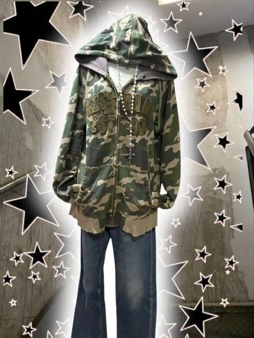 英字平成古着ジップニットフェアリーグランジNANAL Archive