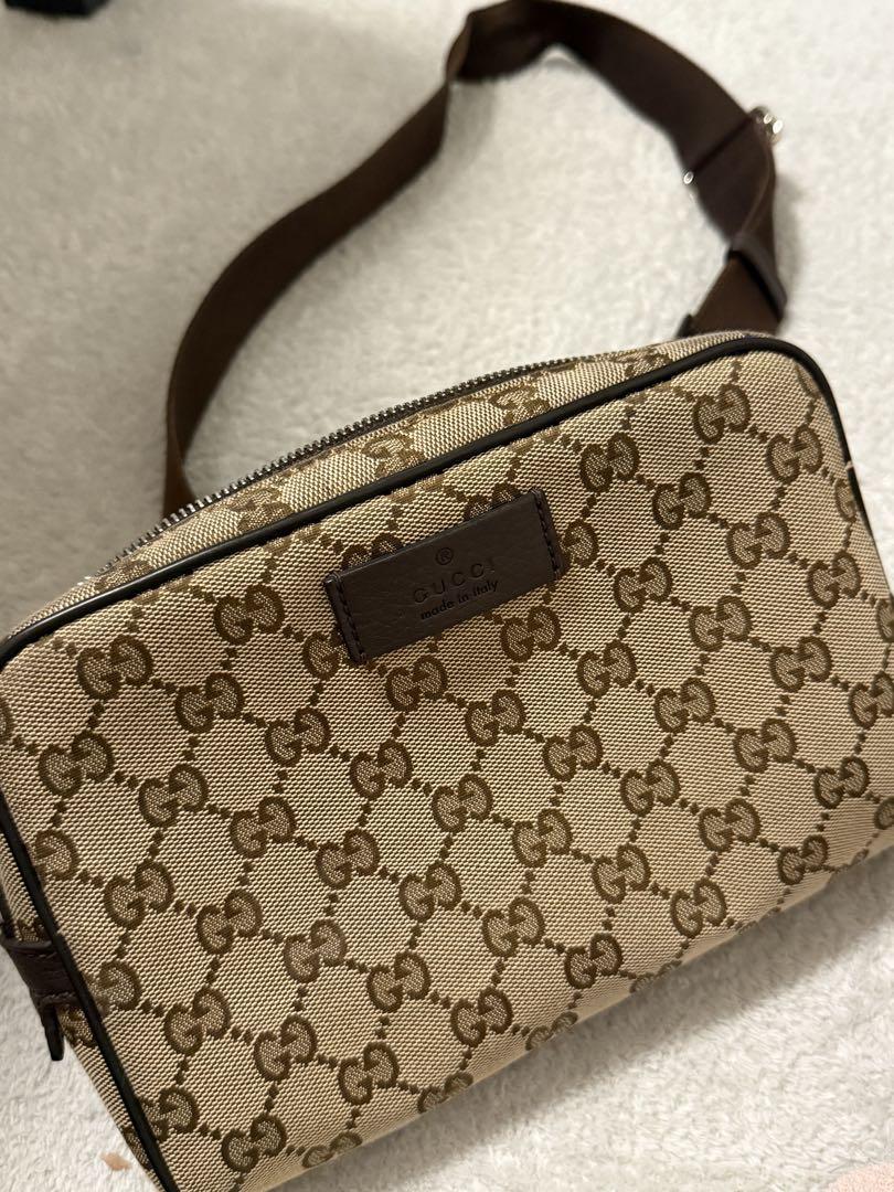GUCCI ショルダーバッグ GG柄 斜め掛け ブラウン