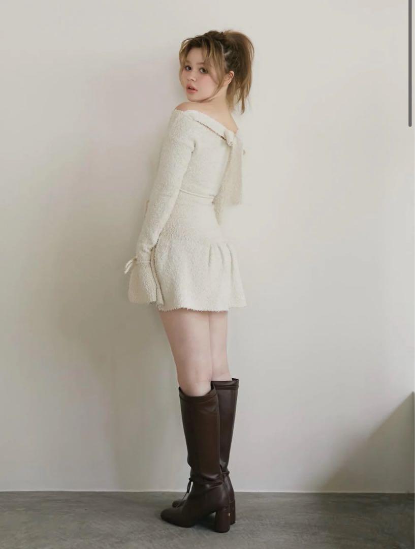 andmary Sailor knit mini dress