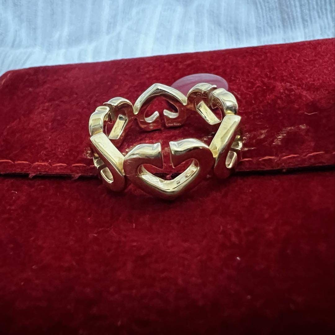 GK☺︎  美品‼︎ Cartier カルティエ Cハートリング CARTIER】カルティエ Cハート リング・指輪 K18ピンクゴールド