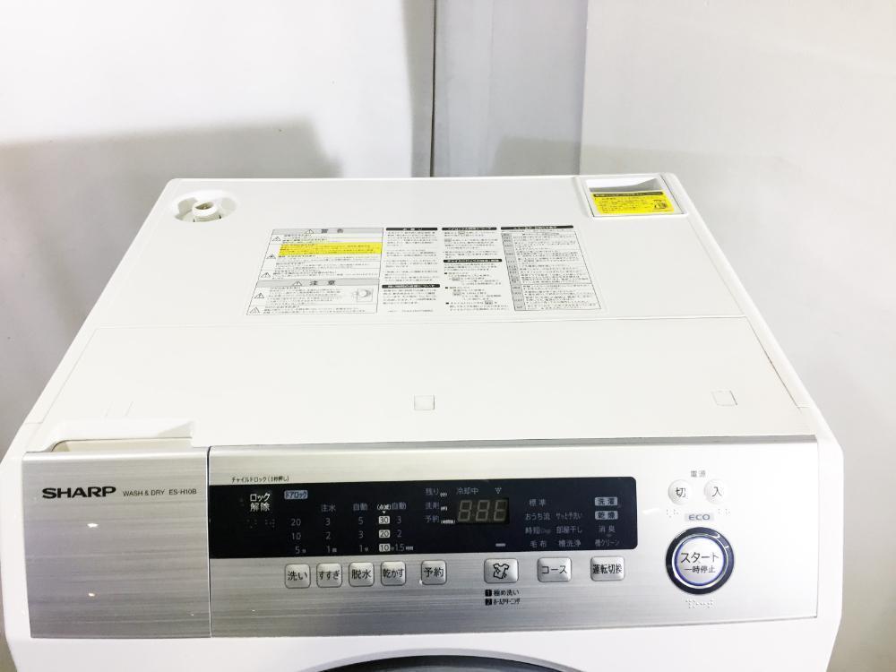 30日迄！SHARP 10㎏ ドラム式洗濯乾燥機【ES-H10B-WL】 洗濯機