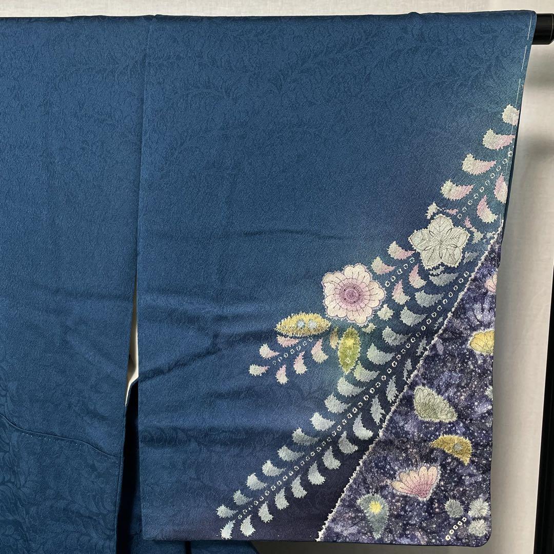 D402 訪問着 吉野一廉 辻ヶ花 正絹 着物 袷 未使用極美品 - メルカリ