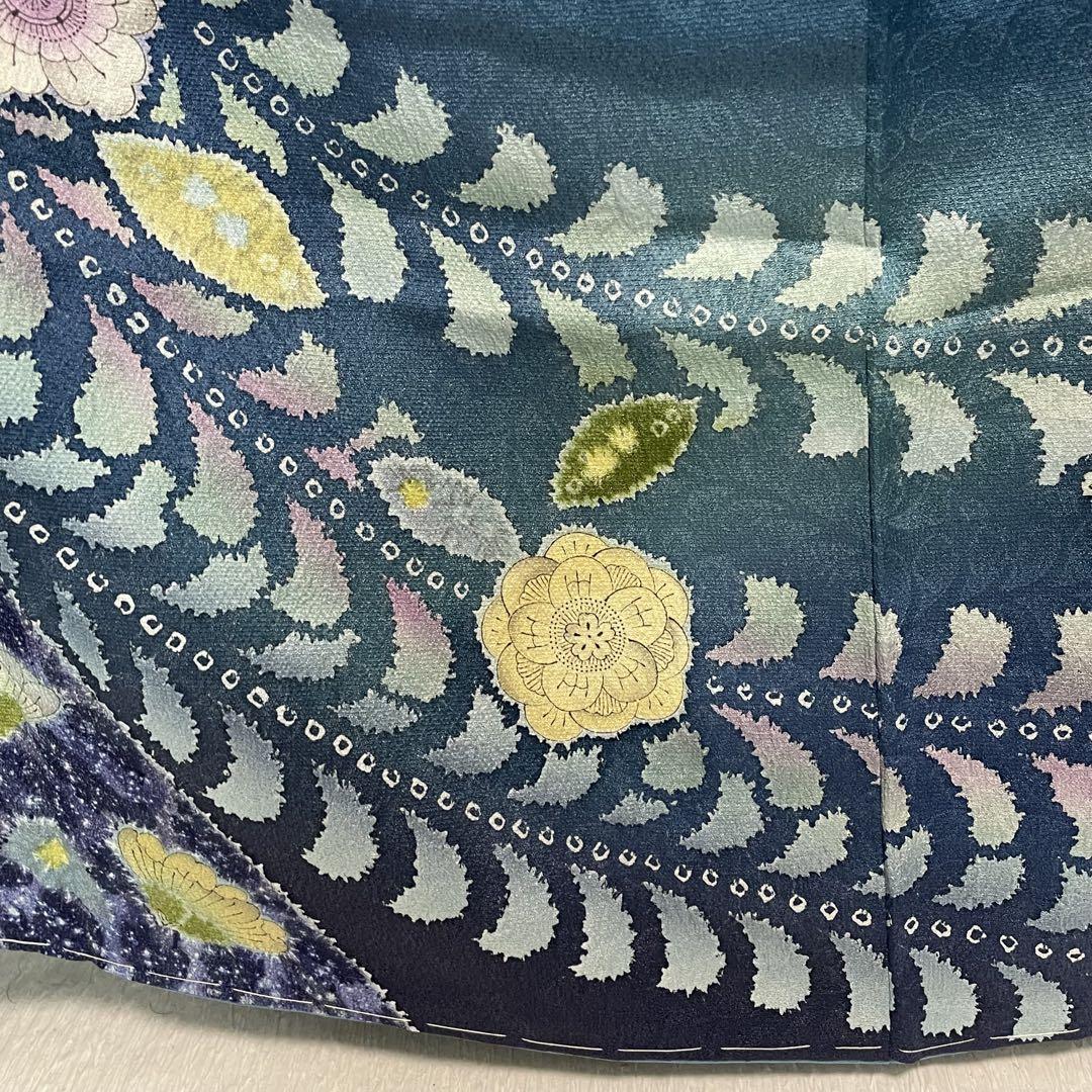 D402 訪問着 吉野一廉 辻ヶ花 正絹 着物 袷 未使用極美品 - メルカリ
