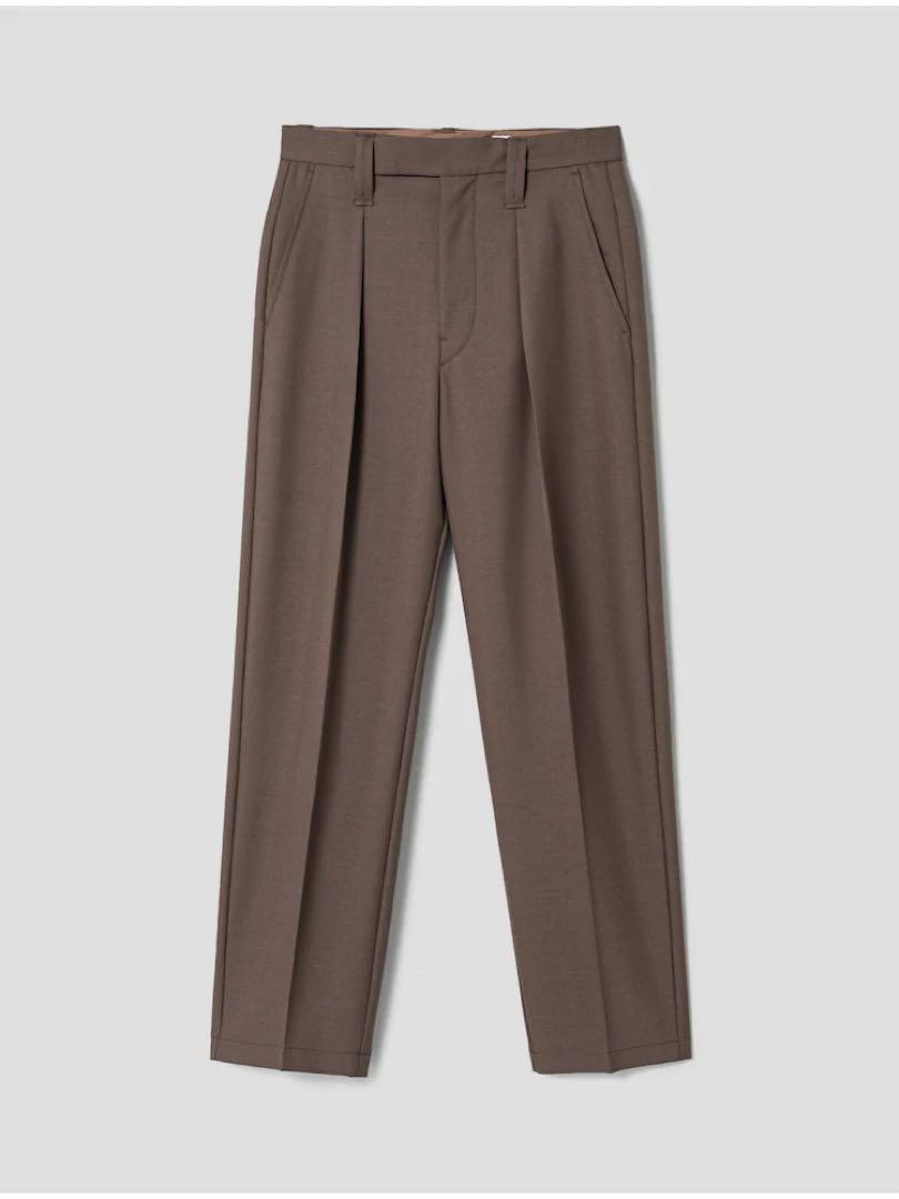 パンツ LEMAIRE 23AW One Pleat Pants 46 LEMAIRE】23aw ONE PLEAT PANTS