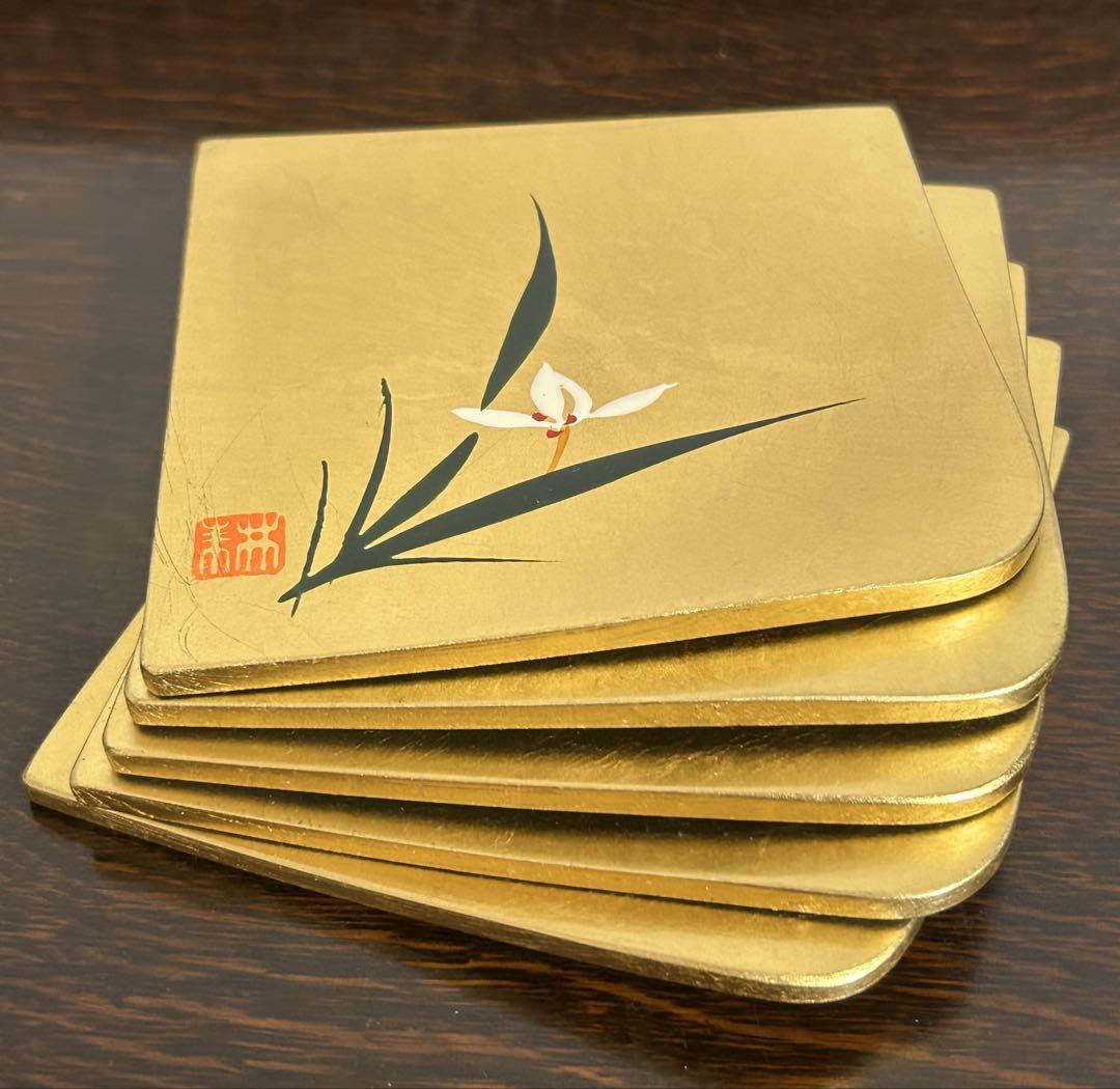 金沢金箔 銘々皿 菓子皿 角皿 5枚 - メルカリ