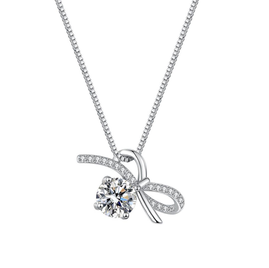 アクセサリー 人工ダイア ペンダントネックレス　S925 0827dd